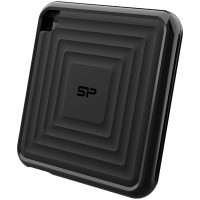 Silicon Power PC60 1TB Portable SSD SATAIII USB 3.2 Gen2 (Type-C) Portable SSD, R/W: up to 540MB/s; 500MB/s, Black