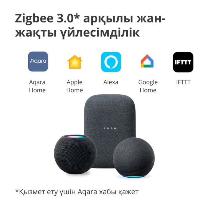 Настенный выключатель одноклавишный Aqara Smart Wall Switch H1 (With Neutral, Single Rocker)
