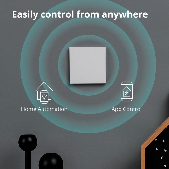 Настенный выключатель одноклавишный Aqara Smart Wall Switch H1 (With Neutral, Single Rocker)