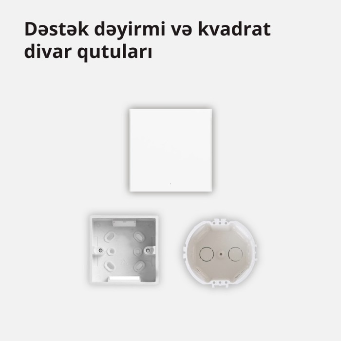 Настенный выключатель одноклавишный Aqara Smart Wall Switch H1 (With Neutral, Single Rocker)
