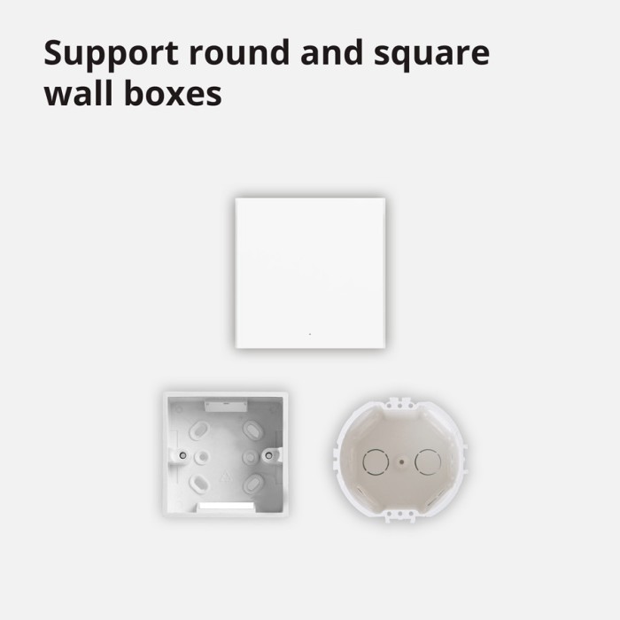 Настенный выключатель одноклавишный Aqara Smart Wall Switch H1 (With Neutral, Single Rocker)
