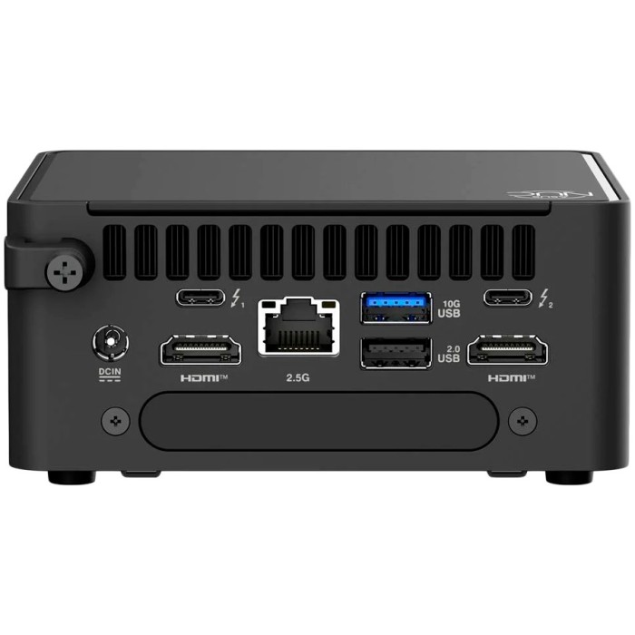 ASUS NUC 15 PRO/RNUC15CRHI300002/Core 3 100U 15W/Intel UHD graphics/no RAM/no Storage/Intel Wi-Fi 7 BE202/USB Total - 7/4 USB Type-A/3 USB Type-C (1x USB3.2 + 2x TB4)/2x HDMI 2.1/Support Displays - 4x 4K/no OS/EU Cord/Kit (L6)/Tall/EAN:4711387949924