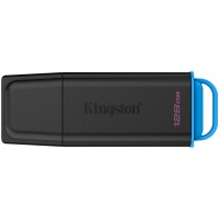 KINGSTON 128GB Portable USB 3.2 Gen 1 DataTraveler Exodia Black/Blue