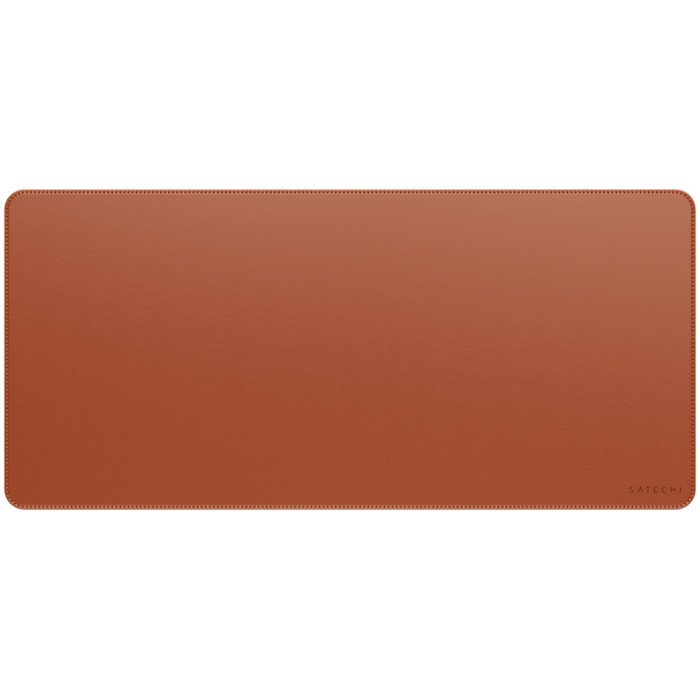 SATECHI Vegan-Leather Premium Desk Mat (Brown)