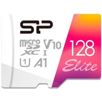 SILICON POWER Elite Colorful  128GB microSD,  V10, U1, A1  Read speeds up to 100 MB/s  with adapter