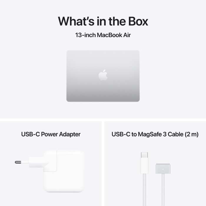 13-inch MacBook Air: Apple M5 chip with 10-core CPU and 10-core GPU, 16GB, 1TB SSD - Silver,Model A3449