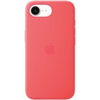 iPhone 17e Silicone Case with MagSafe - Bright Guava,Model A3646