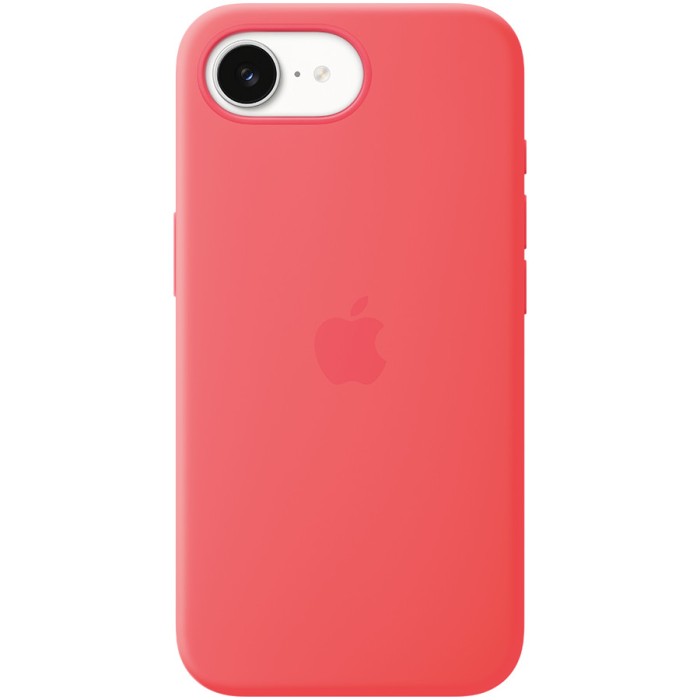 iPhone 17e Silicone Case with MagSafe - Bright Guava,Model A3646
