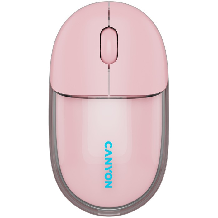 CANYON mouse OnClick 24 BT/ Wireless Transparent/Pink