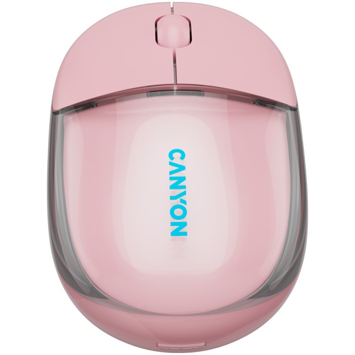 CANYON mouse OnClick 24 BT/ Wireless Transparent/Pink