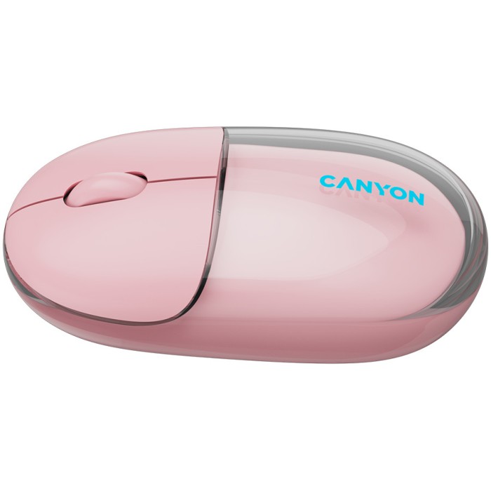 CANYON mouse OnClick 24 BT/ Wireless Transparent/Pink