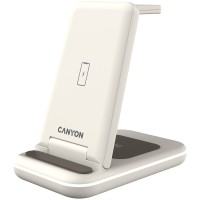 CANYON wireless charger WS-304 15W 3in1 Cosmic Latte