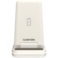 CANYON wireless charger WS-304 15W 3in1 Cosmic Latte
