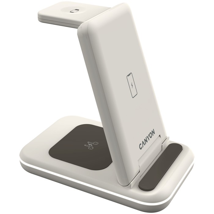 CANYON wireless charger WS-304 15W 3in1 Cosmic Latte