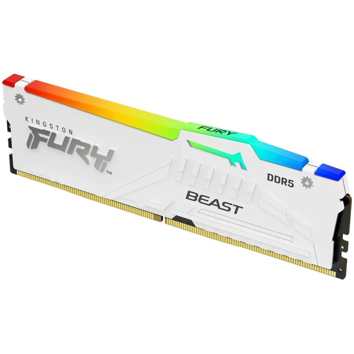 Kingston 16GB 6000MT/s DDR5 CL30 DIMM FURY Beast White RGB EXPO
