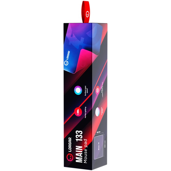 LORGAR Gaming Mouse Pad Main 133 Speed Purple