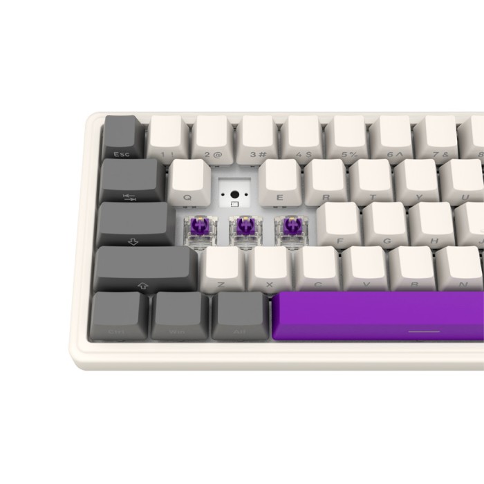 LORGAR KBP70MW, Wireless 65% Mechanical Gaming Keyboard Pro, Beige, EN/RU layout