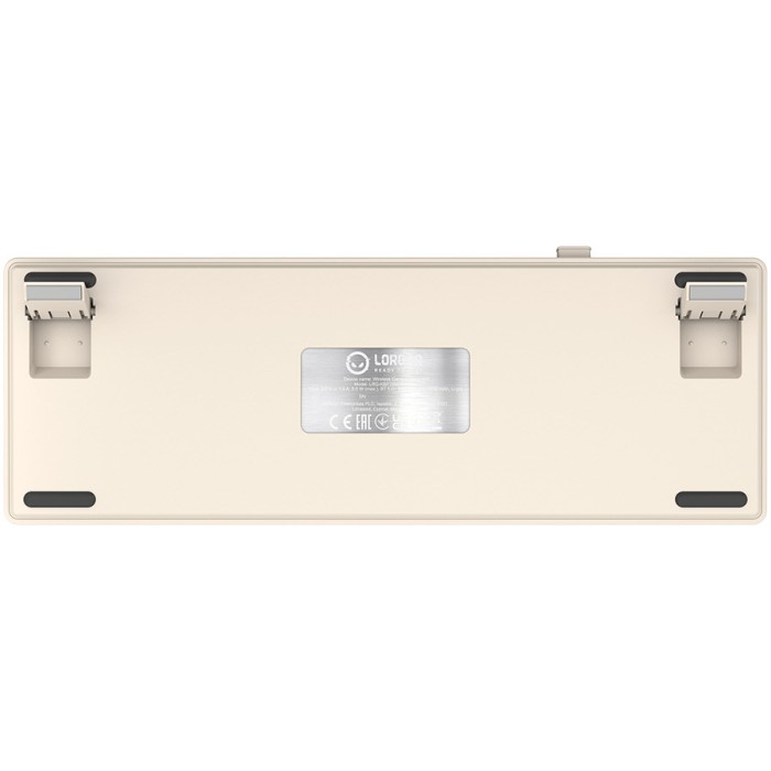 LORGAR KBP70MW, Wireless 65% Mechanical Gaming Keyboard Pro, Beige, EN/RU layout
