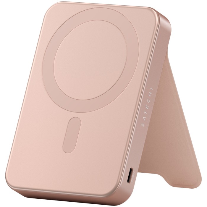 SATECHI Qi2 10K Magnetic Power Bank with Stand (Desert Rose)