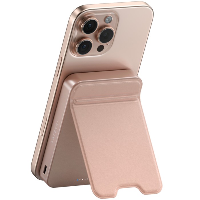 SATECHI Qi2 10K Magnetic Power Bank with Stand (Desert Rose)