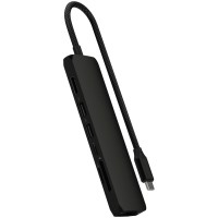 SATECHI 7-in-1 USB-C Slim Multiport Adapter with Ethernet (Black)