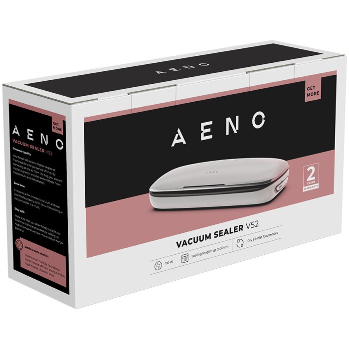 AENO VS2 Vacuum Sealer, 120W, 75kPa, 3 Modes, White