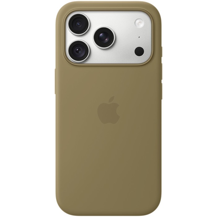 iPhone 18 Pro Silicone Case with MagSafe - Olive, Model A3701