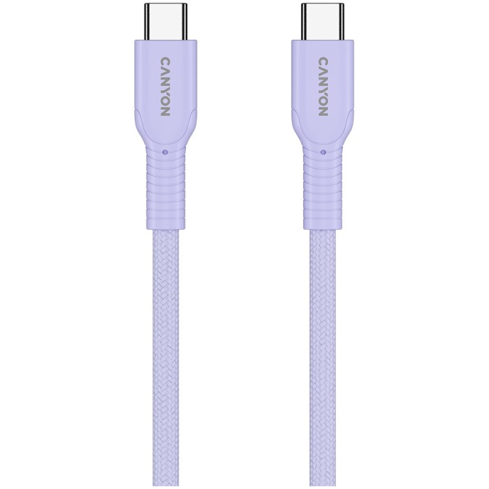 CANYON cable OnWire 60CL C-C 60W COLOR Braided 1m Purple