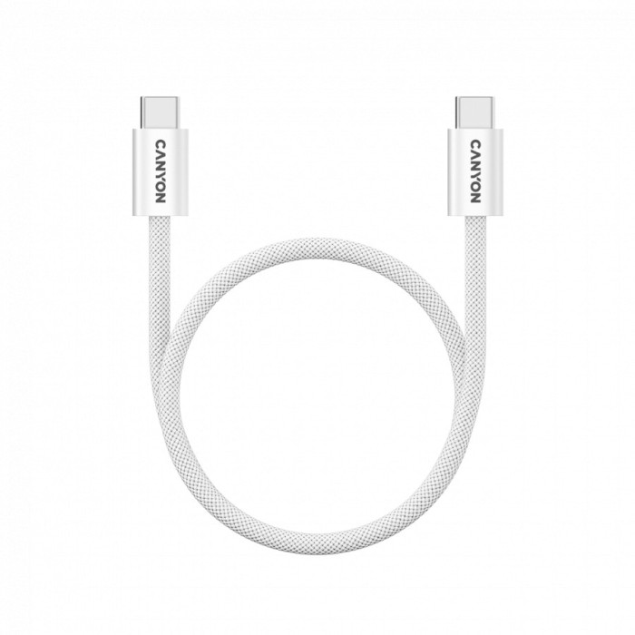 CANYON cable OnWire 60MG C-C 60W Magnet Braided 1m White