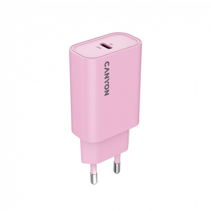 CANYON charger OnCharge 30CL Max Power 30W 1xPD EU Pink