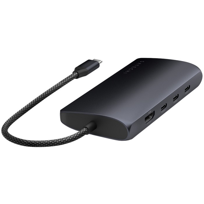SATECHI USB-C MultiPort Adapter 8K with Ethernet V3 - Midnight