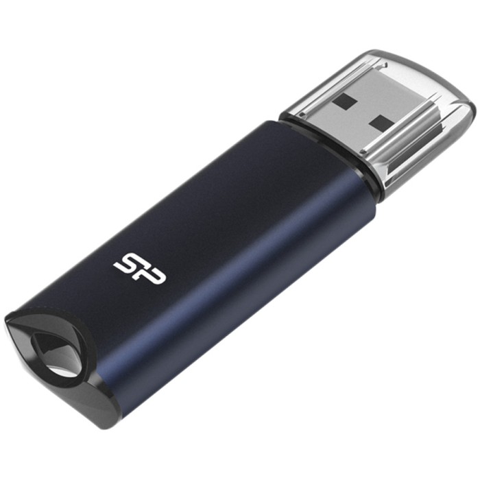 Silicon Power Marvel - M02 128GB Pendrive USB 3.2 Gen 1 Blue, Built-in straphole, Aluminum housing
