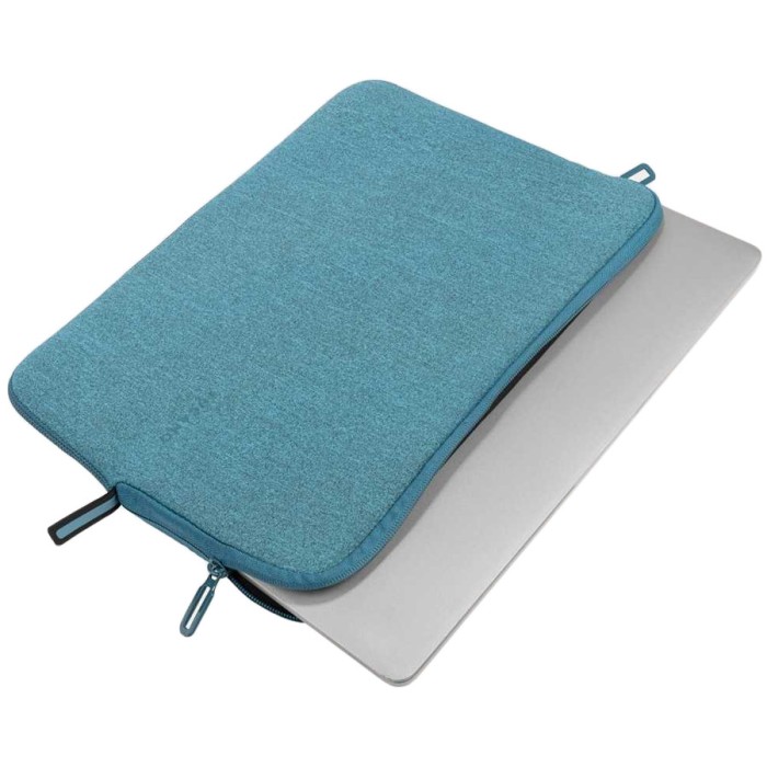 TUCANO MELANGE Sleeve for MacBook Air 15 (2023) / MacBook Pro 15 (2016-2019) / Laptop 14 / Laptop 13, Light Blue