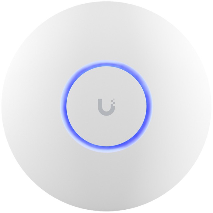 UBIQUITI U6+, WiFi 6, 4 spatial streams, 140 m² (1,500 ft²) coverage, 300+ connected devices, Powered using PoE, GbE uplink.