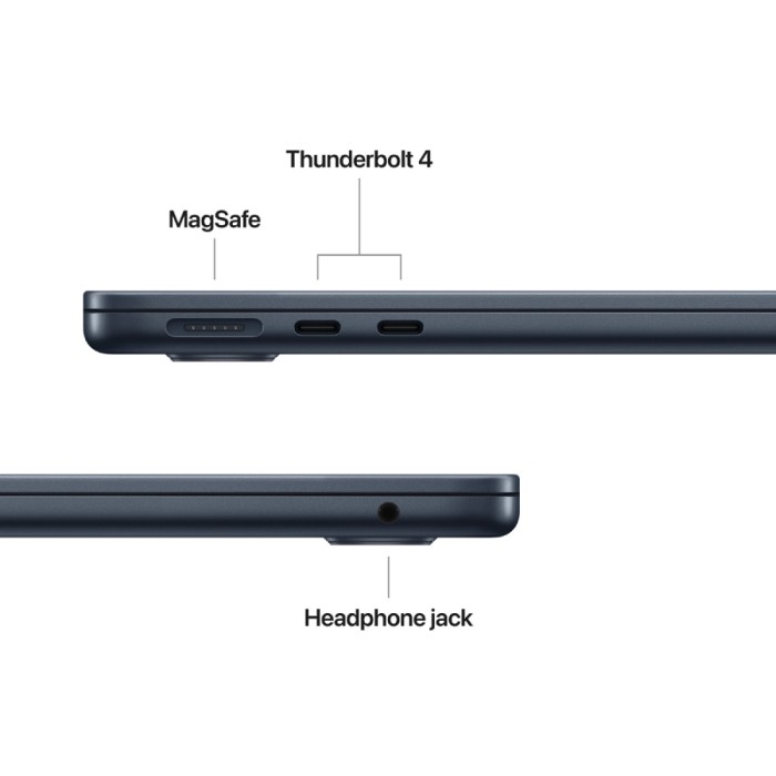 13-inch MacBook Air: Apple M5 chip with 10-core CPU and 10-core GPU, 16GB, 1TB SSD - Midnight,Model A3449