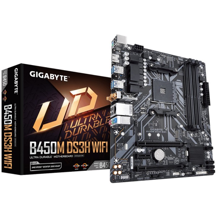 GIGABYTE MB AM4 B450 4 x DDR4 1 x M.2 4 x SATA 1 x HDMI Micro ATX