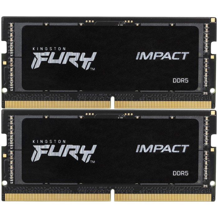 Kingston DRAM 32GB 6400MT/s DDR5 CL38 SODIMM (Kit of 2) FURY Impact XMP
