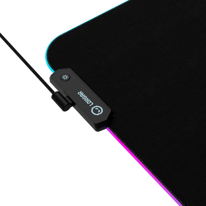 LORGAR Gaming Mouse Pad Steller 913 RGB Black