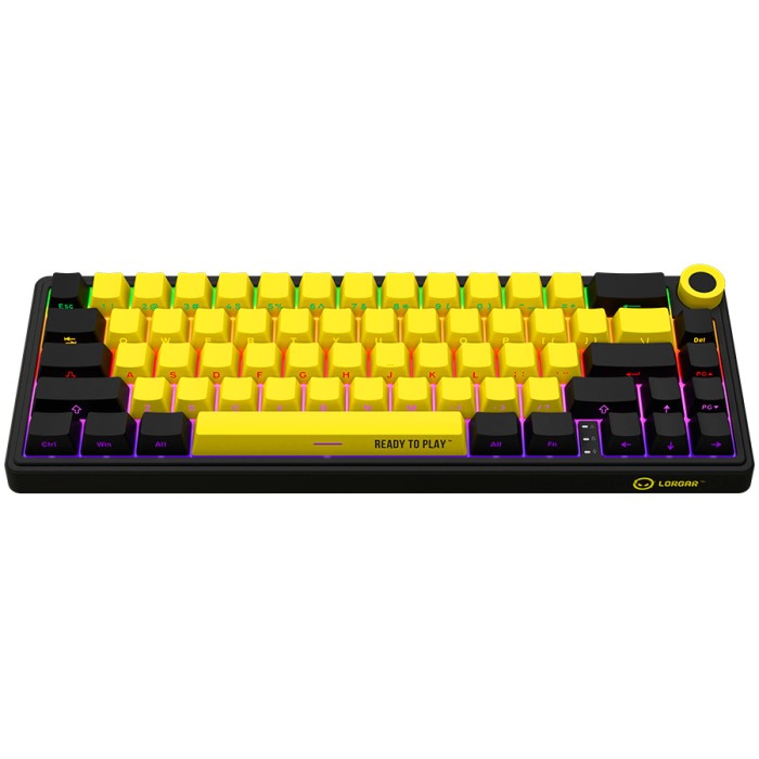 LORGAR Gaming Keyboard KBP70MW Pro Wireless 65% Yellow RU