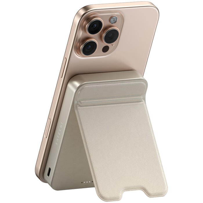 SATECHI Qi2 10K Magnetic Power Bank with Stand (Sand)