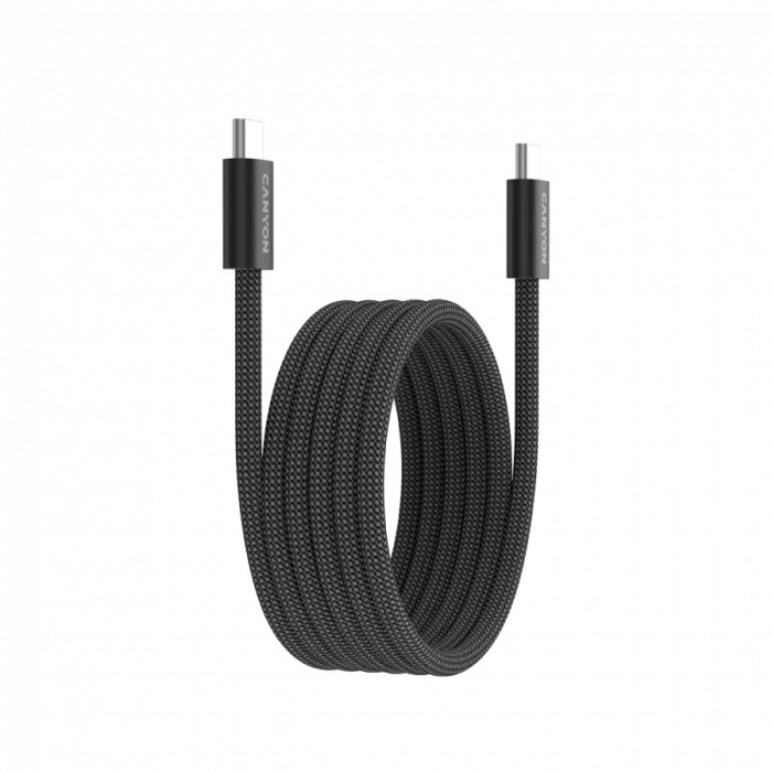 CANYON cable OnWire 60MG C-C 60W Magnet Braided 1m Black