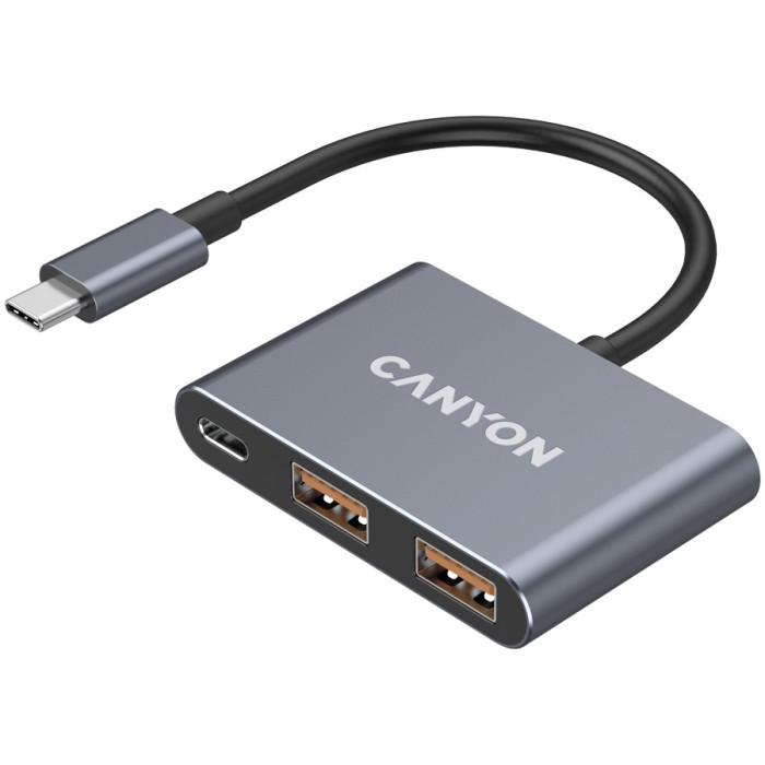 CANYON hub DS-3 3in1 USB-C Dark Grey