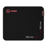 LORGAR Gaming Mouse Pad Main 323 Control Black/Red