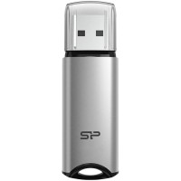 Silicon Power Marvel - M02 128GB Pendrive USB 3.2 Gen 1 Silver, Built-in straphole, Aluminum housing